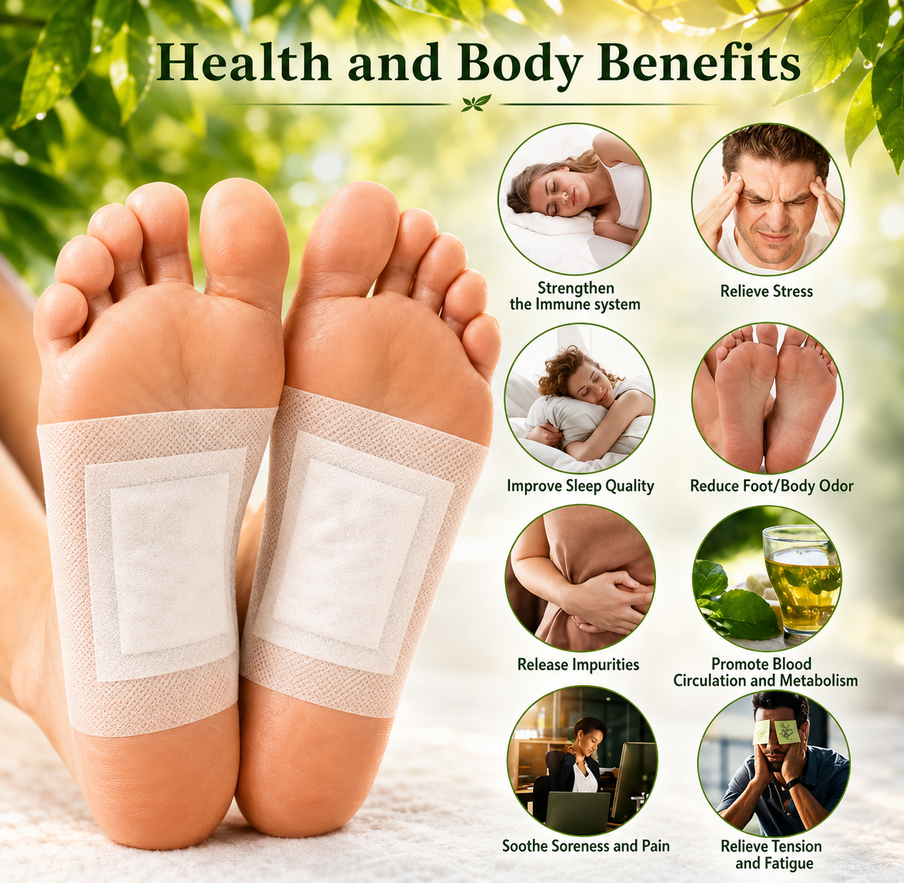 Detox Foot Patches (set Of 10)