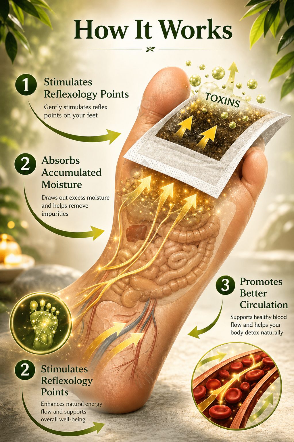 Detox Foot Patches (set Of 10)
