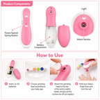 Electric Baby Nail Trimmer with 6 Grinding Heads
